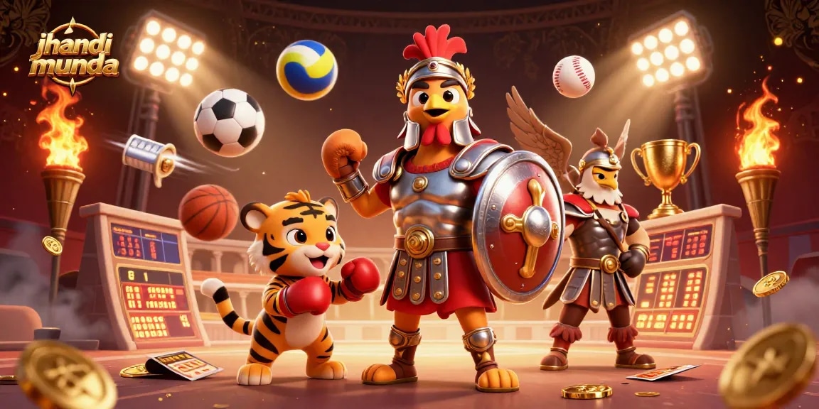 Engage in Jhandi Munda's thrilling dice action with a vibrant 3D illustration showcasing excitement!