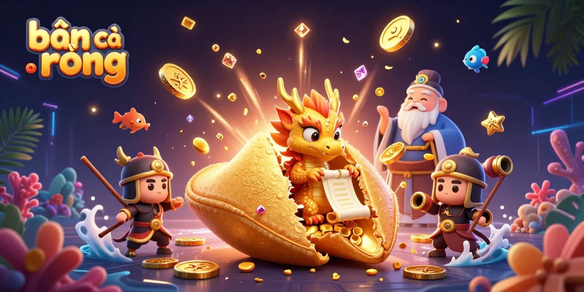 Engage in thrilling bắn cá rồng action with dynamic underwater elements and glittering treasures.