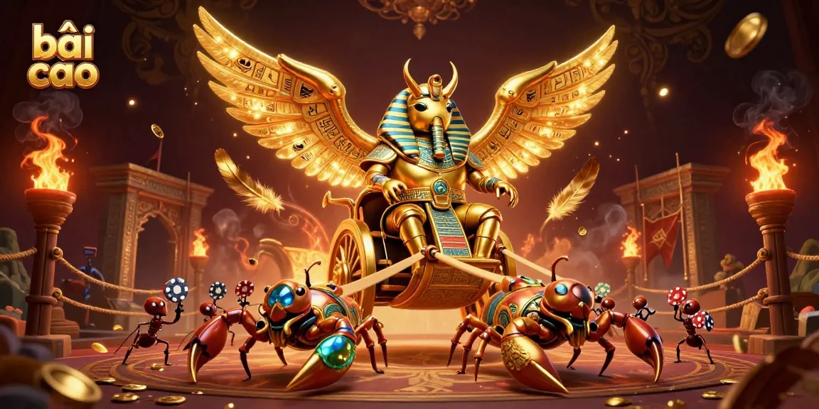 Immerse yourself in bài cào action with a vibrant, detailed arena scene featuring ancient warrior themes.