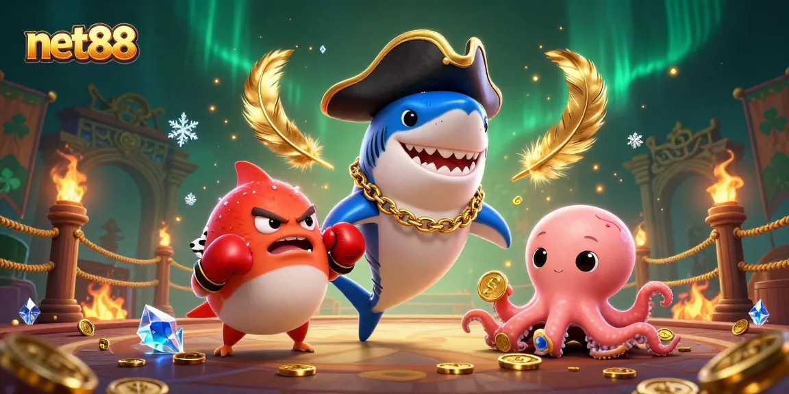 Engage with net88's thrilling casino adventure featuring vibrant characters and exciting game elements.