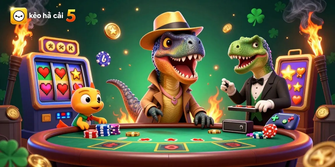 Play kèo nhà cái 5 with dynamic characters and casino features in a captivating 3D scene.