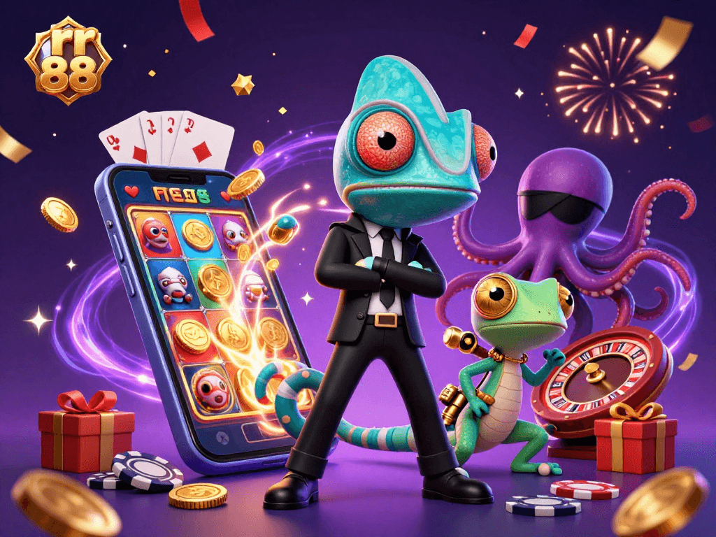 Play exciting slots at rr 88 with colorful 3D characters and dynamic casino elements.