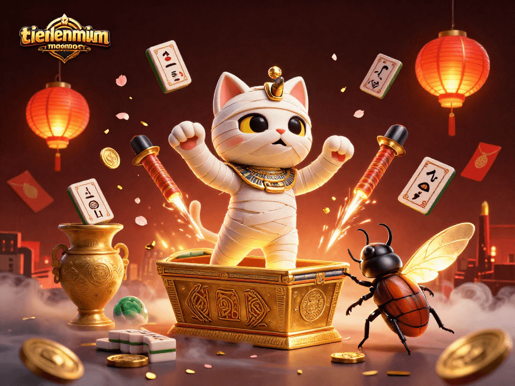 Engage with tienlenmiennam in a vibrant 3D Egyptian-themed casino adventure full of action and strategy.