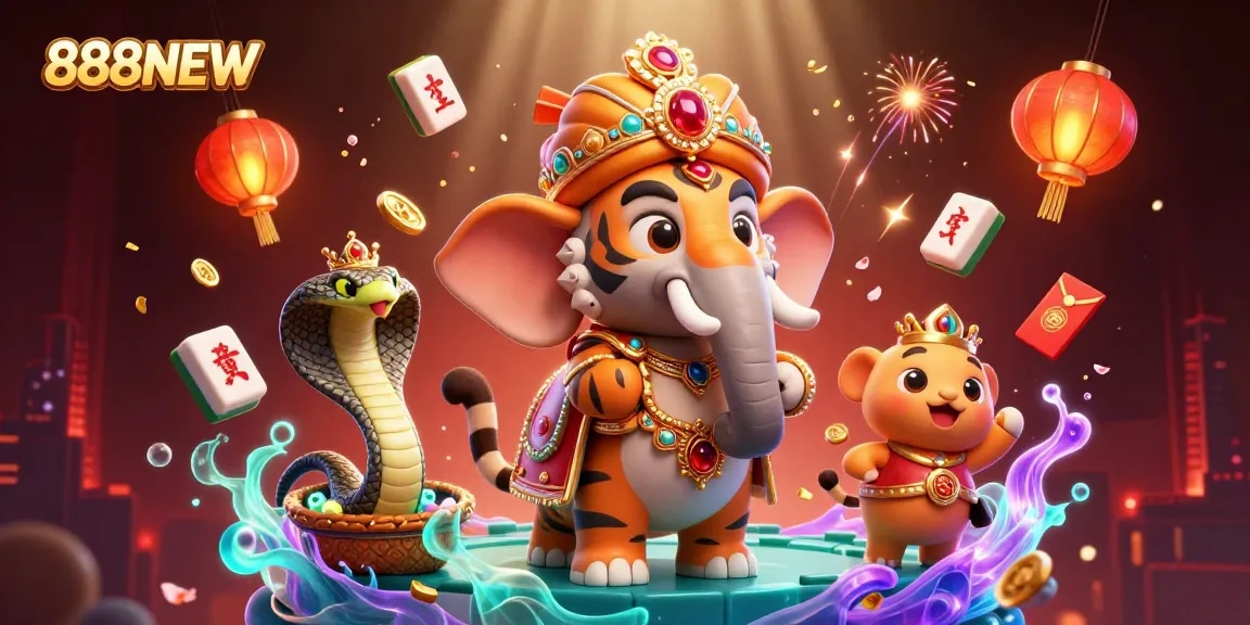 Experience exhilarating gaming with 888NEW featuring vibrant casino elements and action.