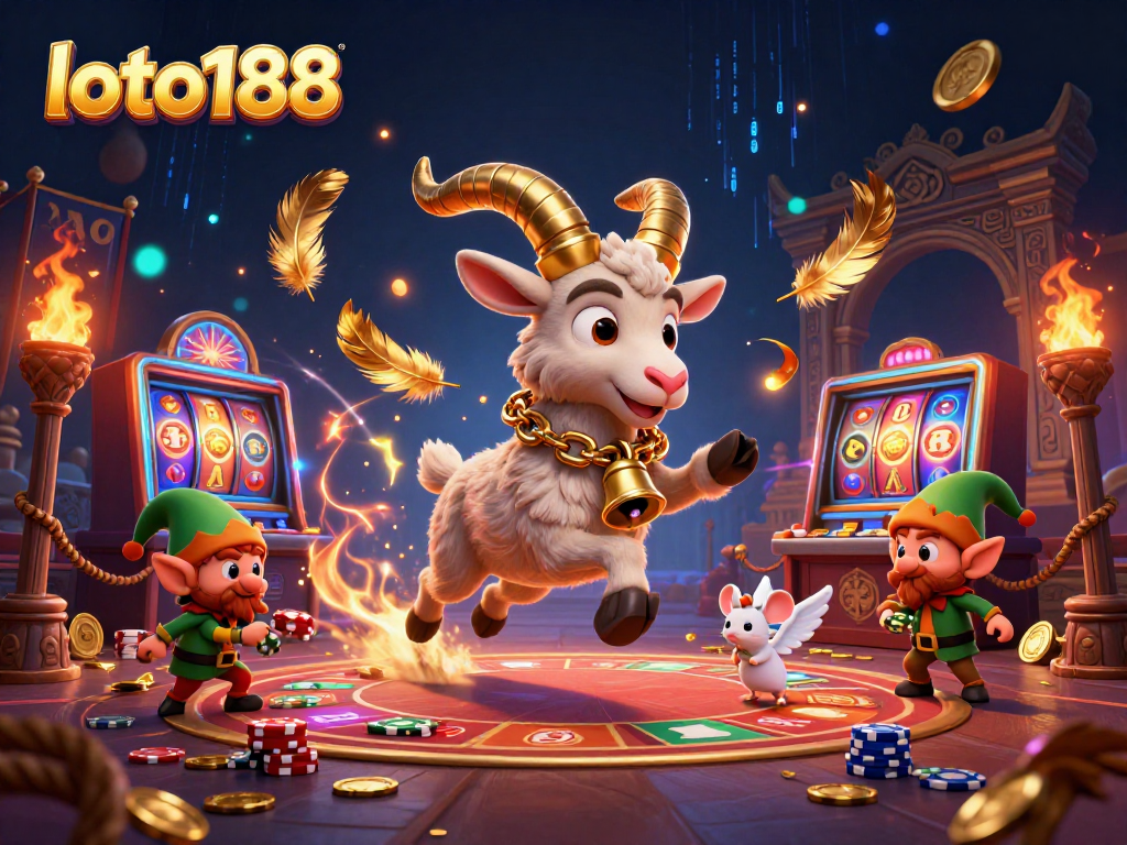 Engage in thrilling gameplay at loto188's unique holiday horror casino featuring whimsical characters.