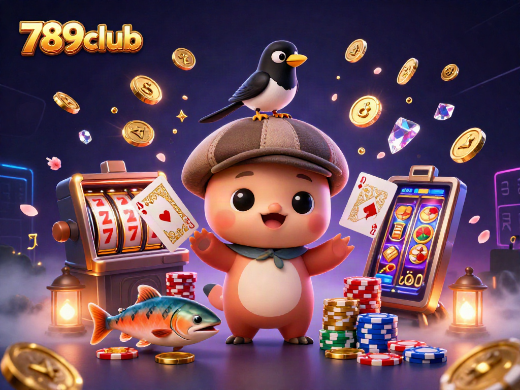 Experience immersive fun at 789club with playful Nessie and dynamic casino elements.