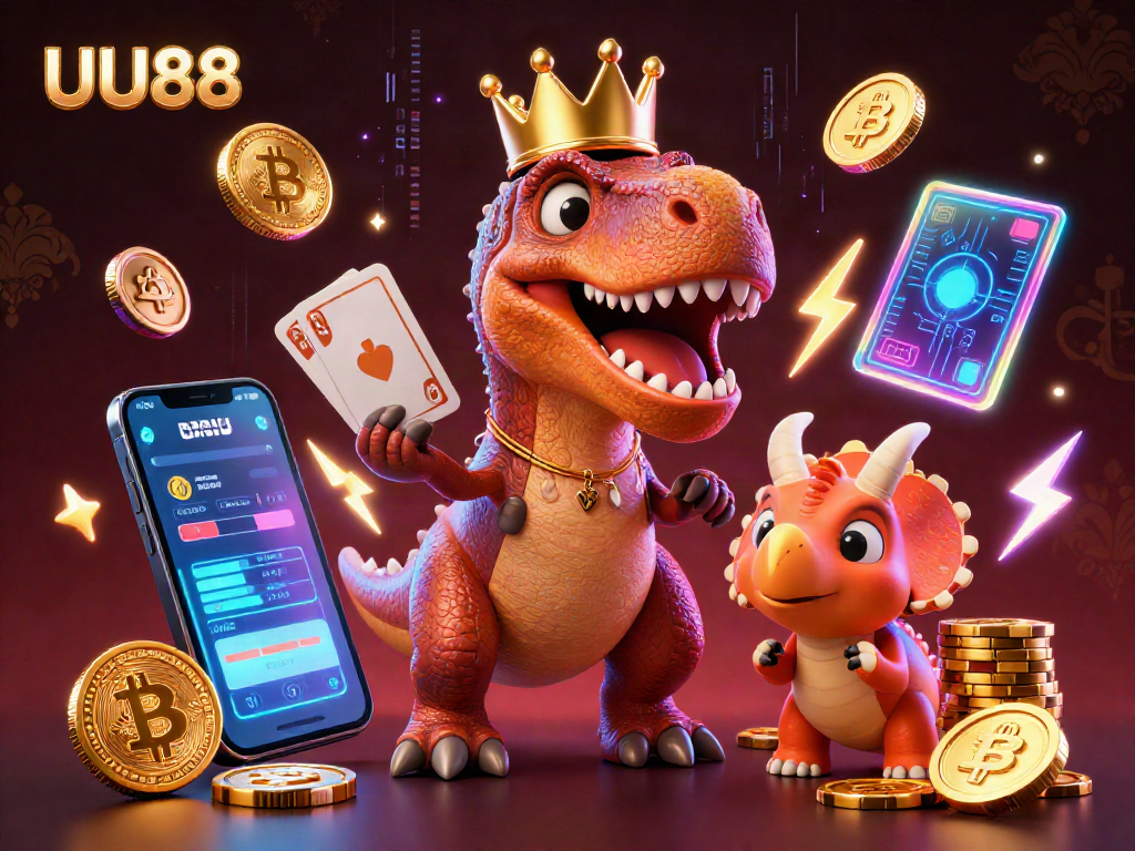 Engage with the exciting UU88 casino scene featuring characters and vibrant gambling elements.