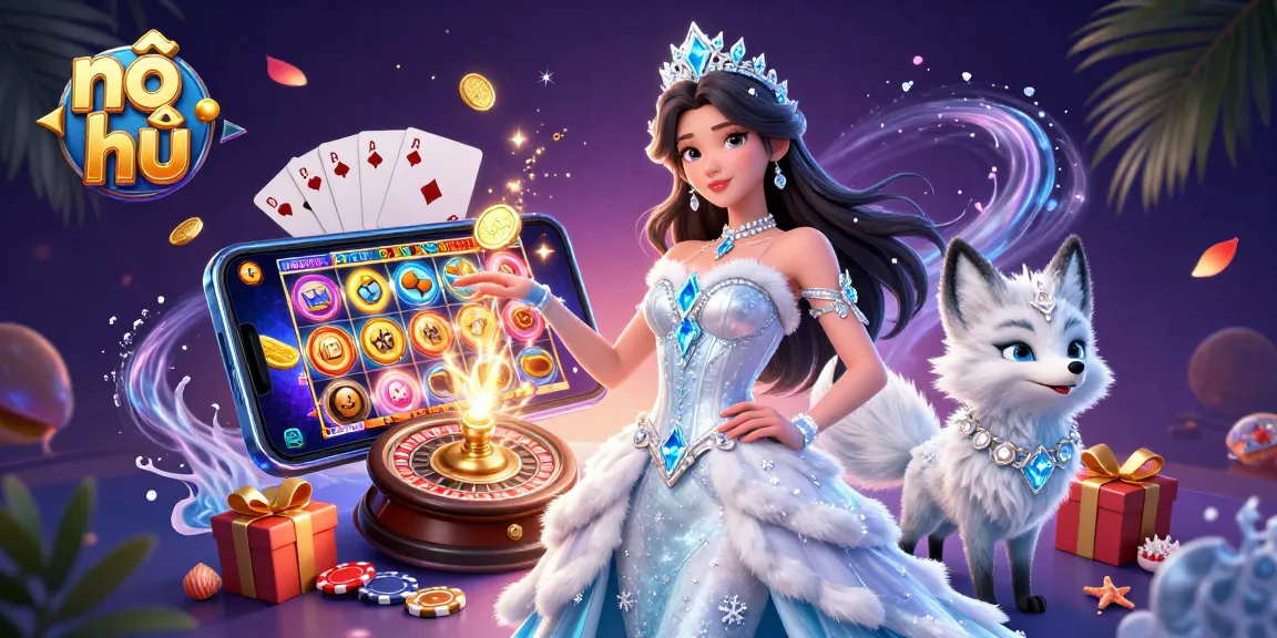 Spin the reels and win big with nổ hũ jackpots in this vibrant casino scene.
