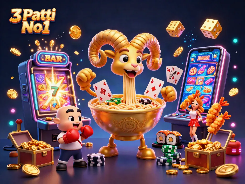 Experience the excitement of 3 Patti No1 with lively characters and dynamic casino elements.