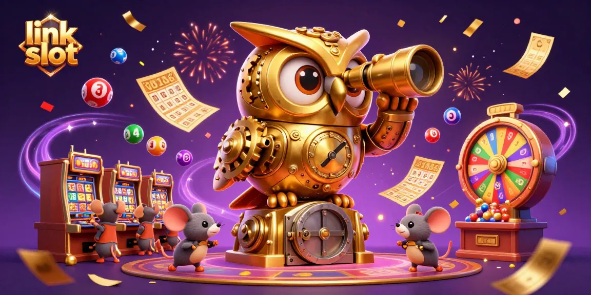 Experience the thrill of link slot games with dynamic casino characters and elements.