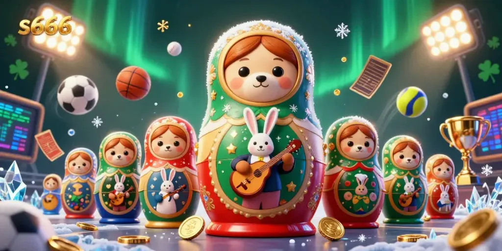 Experience immersive casino fun with s666's vibrant illustration of engaging characters and dynamic elements.