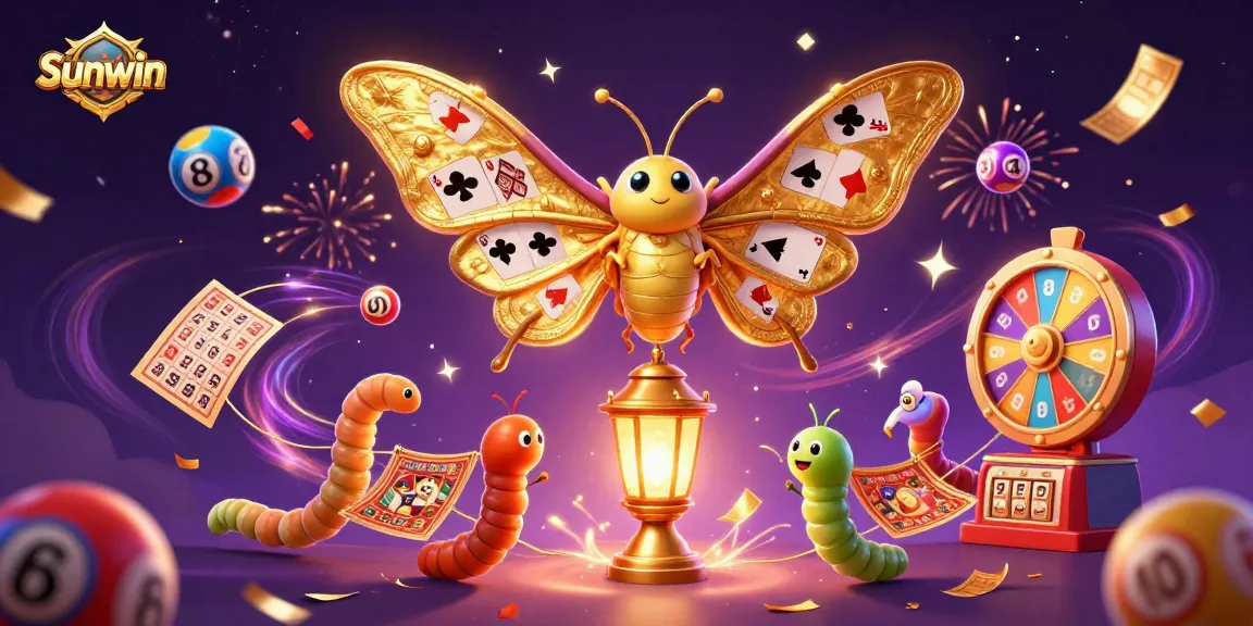 Experience thrilling gameplay with Sunwin's vibrant 3D casino lottery scene featuring unique characters.