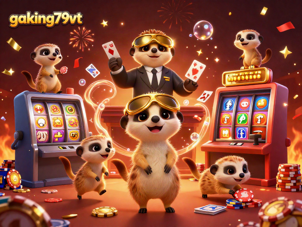 Experience the vibrant action at gaking79vt with meerkats in a dynamic casino operation.
