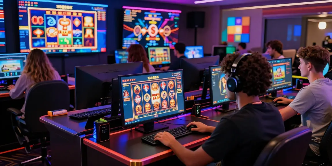 Engaged players enjoying Bonus Buy Slots at https://crownnorthill.co.uk with vibrant online casino graphics and social interactions.