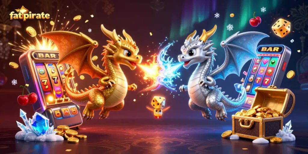 Win big with fatpirate in this exciting online casino illustration featuring dynamic slot action.