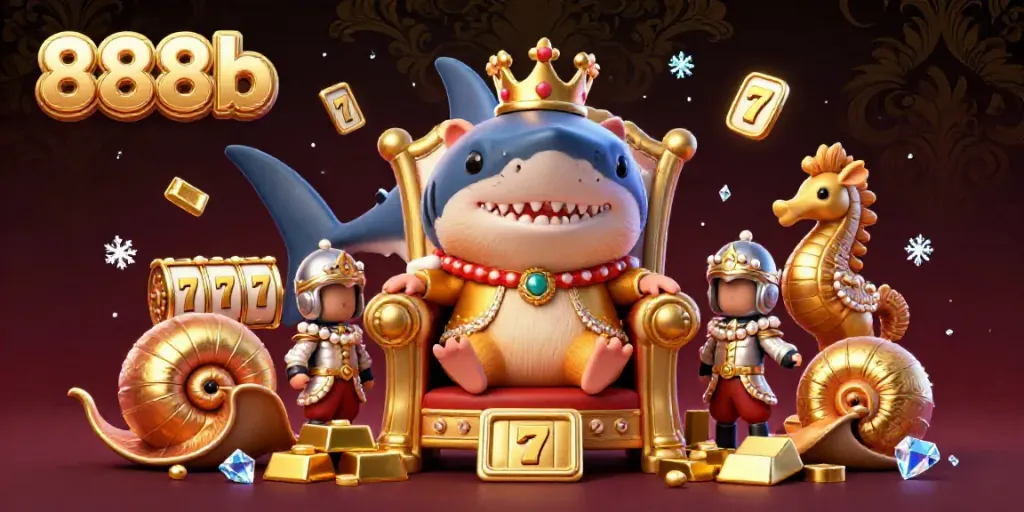 Experience the excitement of 888b with a mighty hamster king and vibrant casino elements.