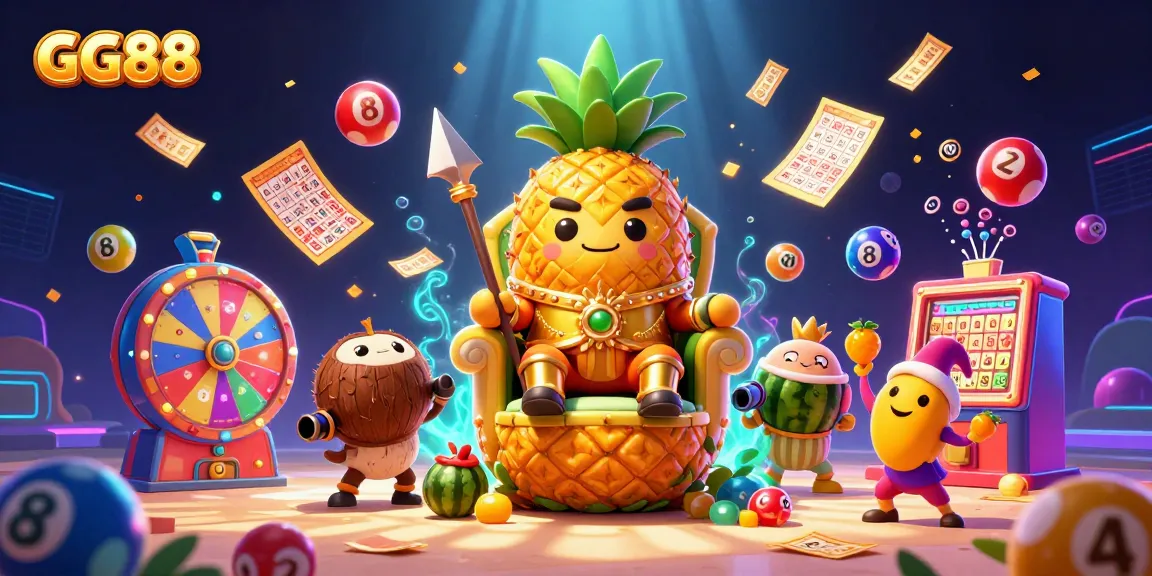 Engage in exciting games at GG88 with vibrant casino elements and a playful atmosphere.