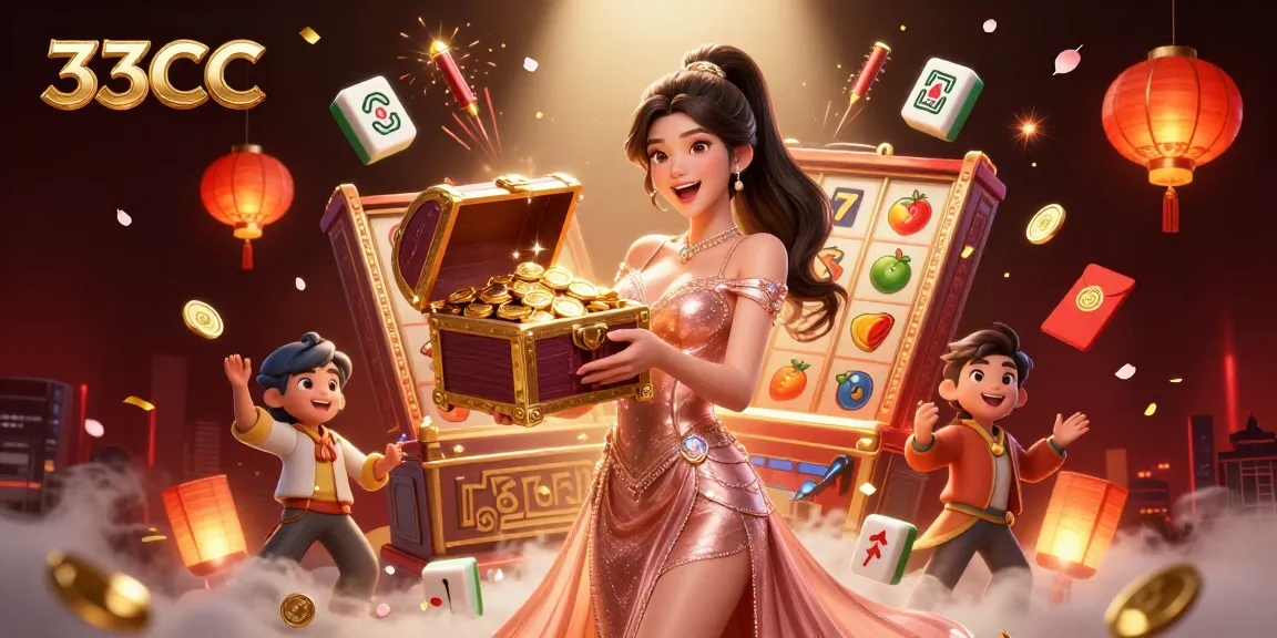 Experience thrilling wins with 33CC's jackpot slots and vibrant gaming atmosphere.