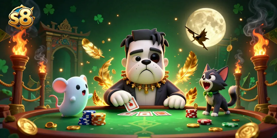 Engage in thrilling casino action at s8 with a Frankenstein bulldog dealer and ghostly surprises.