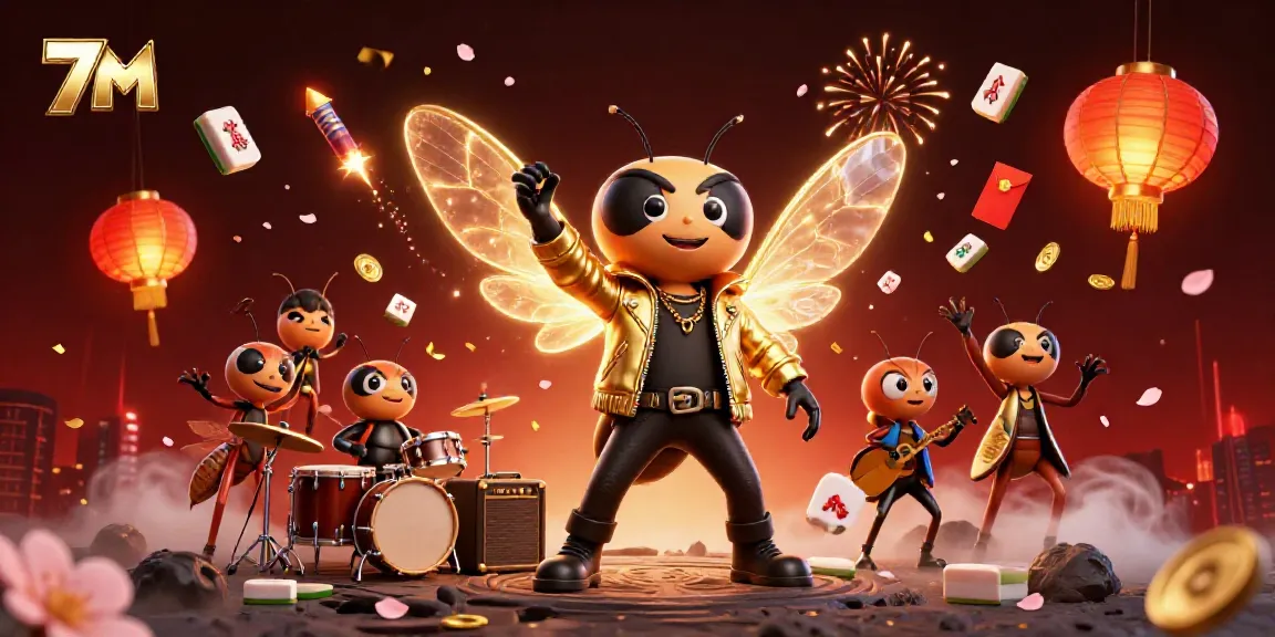 Experience dynamic gameplay with 7M as the cicada rock star shines under glowing lanterns.
