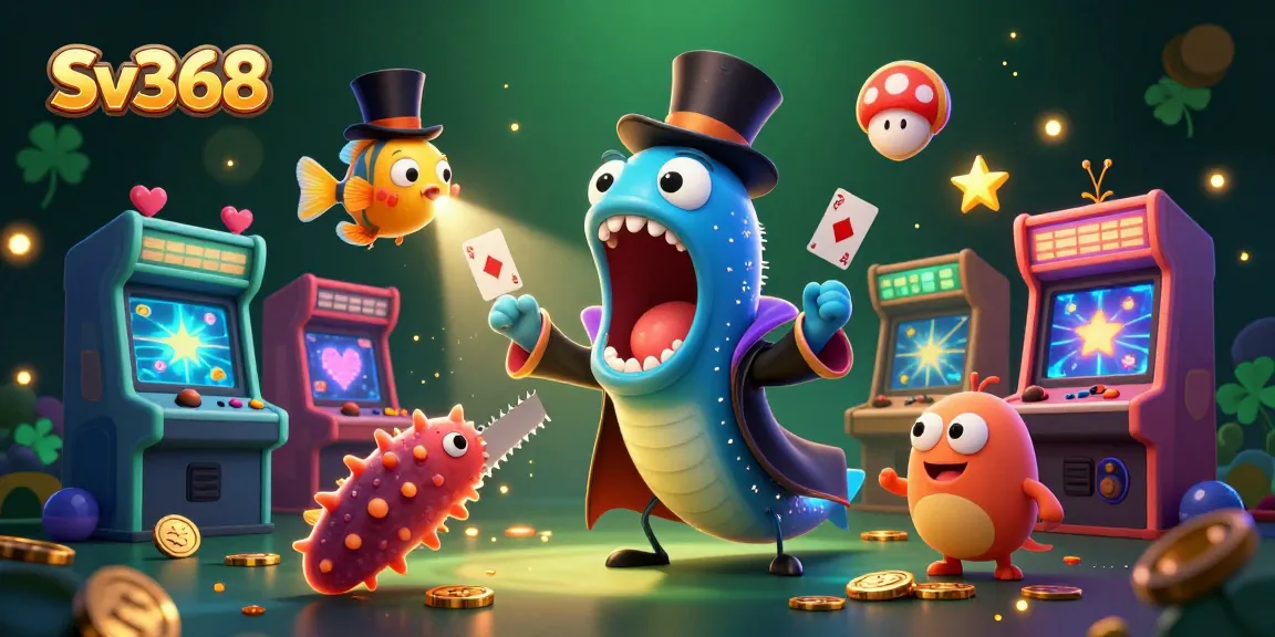 Experience thrilling gaming adventures at Sv368 with a magical underwater scene filled with vibrant casino elements.