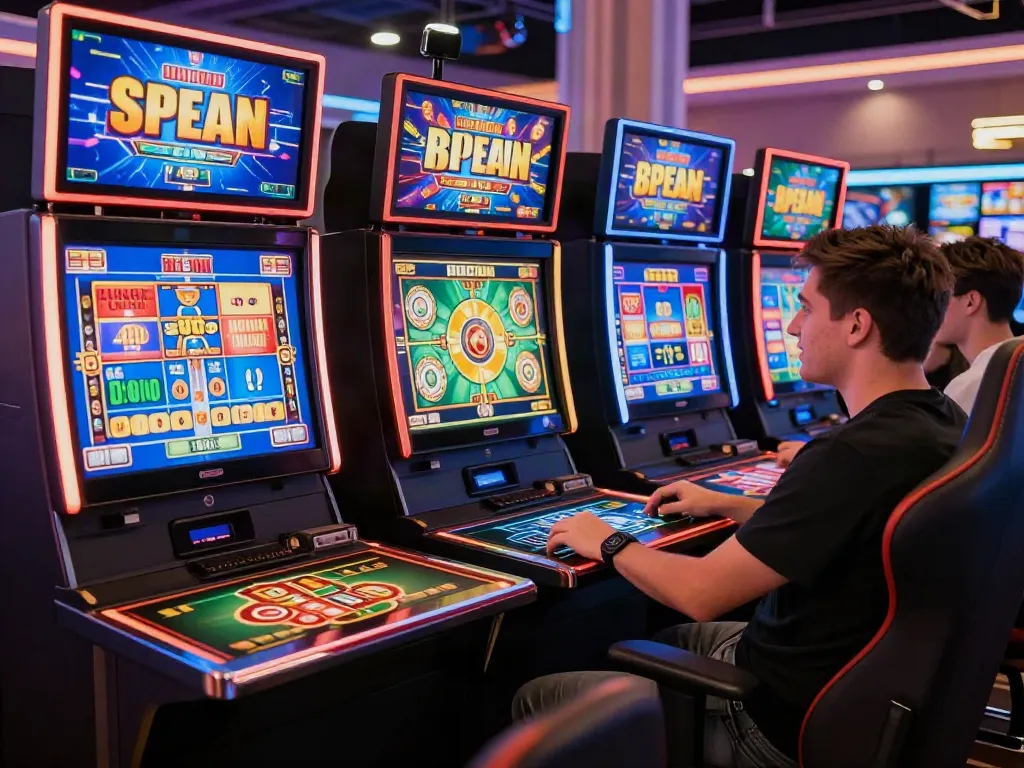 Players enjoying non GamStop casinos in a vibrant online gaming atmosphere