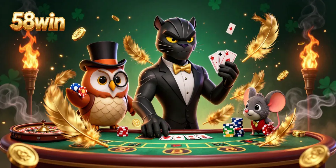 Engage with the exciting 58win live casino experience featuring vibrant characters and rich game elements.