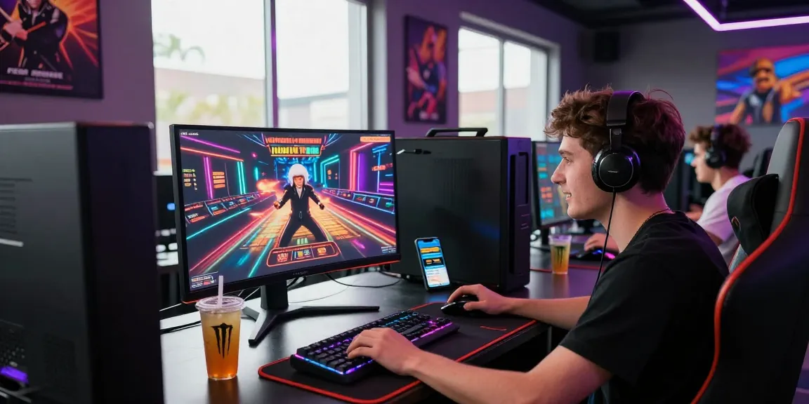 HELLO88 player enjoying the online gaming experience at a modern setup with vibrant graphics and engaging atmosphere.