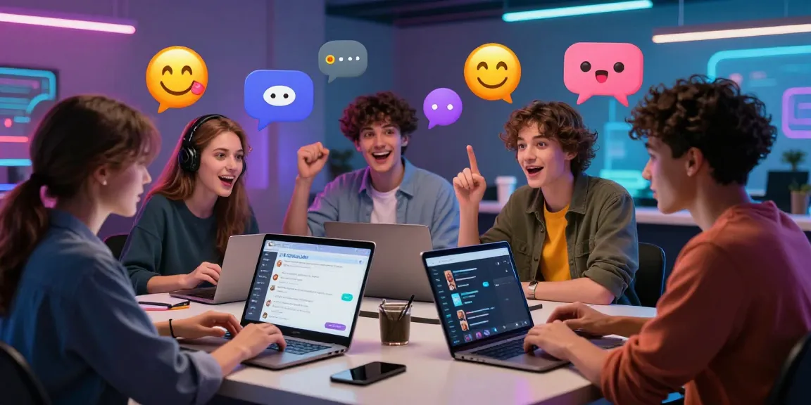 Engaging scene of lively AI spicy talk conversations in a vibrant digital setting.