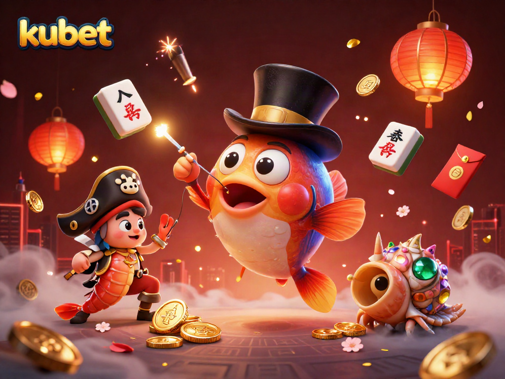 Engage with kubet's thrilling underwater casino adventure featuring vibrant characters and elements.