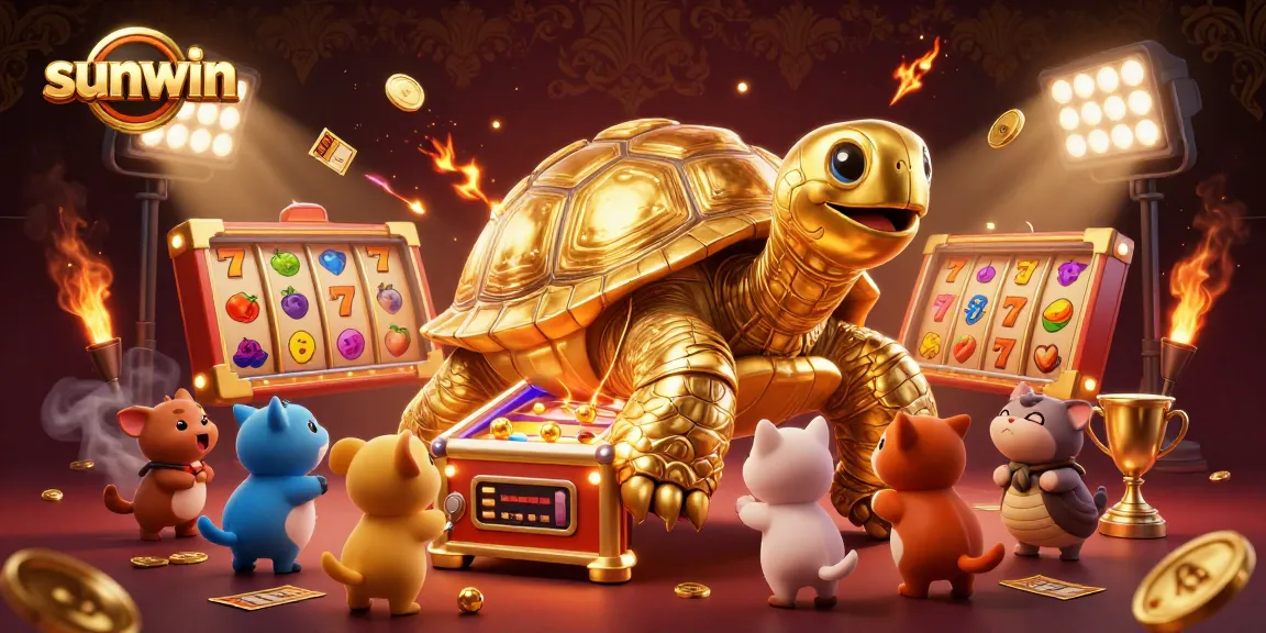 Sunwin offers exciting gameplay with a golden tortoise pinball machine and dynamic slot elements.