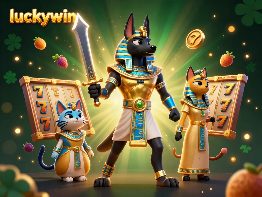 Experience winning moments at luckywin with Anubis and Bastet amid dynamic slot elements.