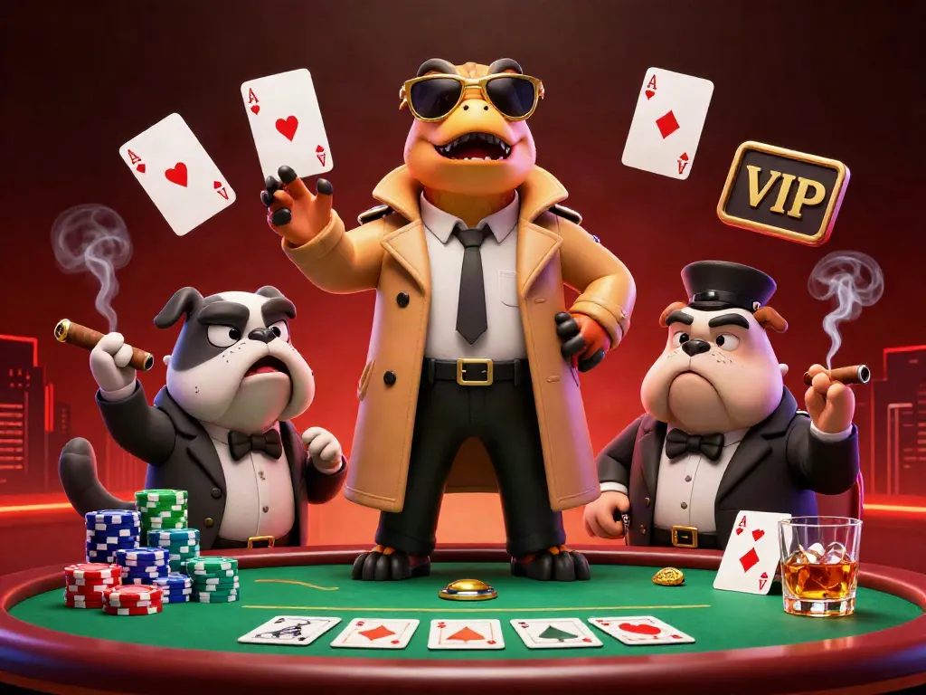 Engage in rolletto for thrilling poker experiences surrounded by vibrant elements and characters.