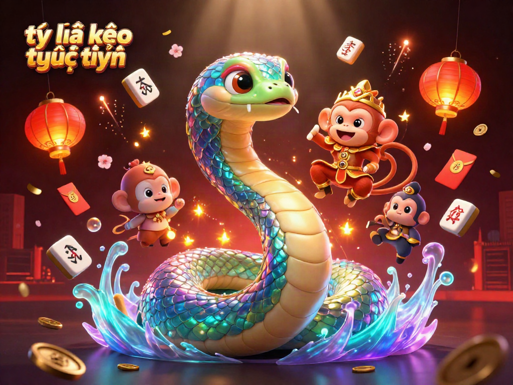 Experience the thrill of tỷ lệ kèo trực tuyến with vibrant 3D casino-themed artwork.