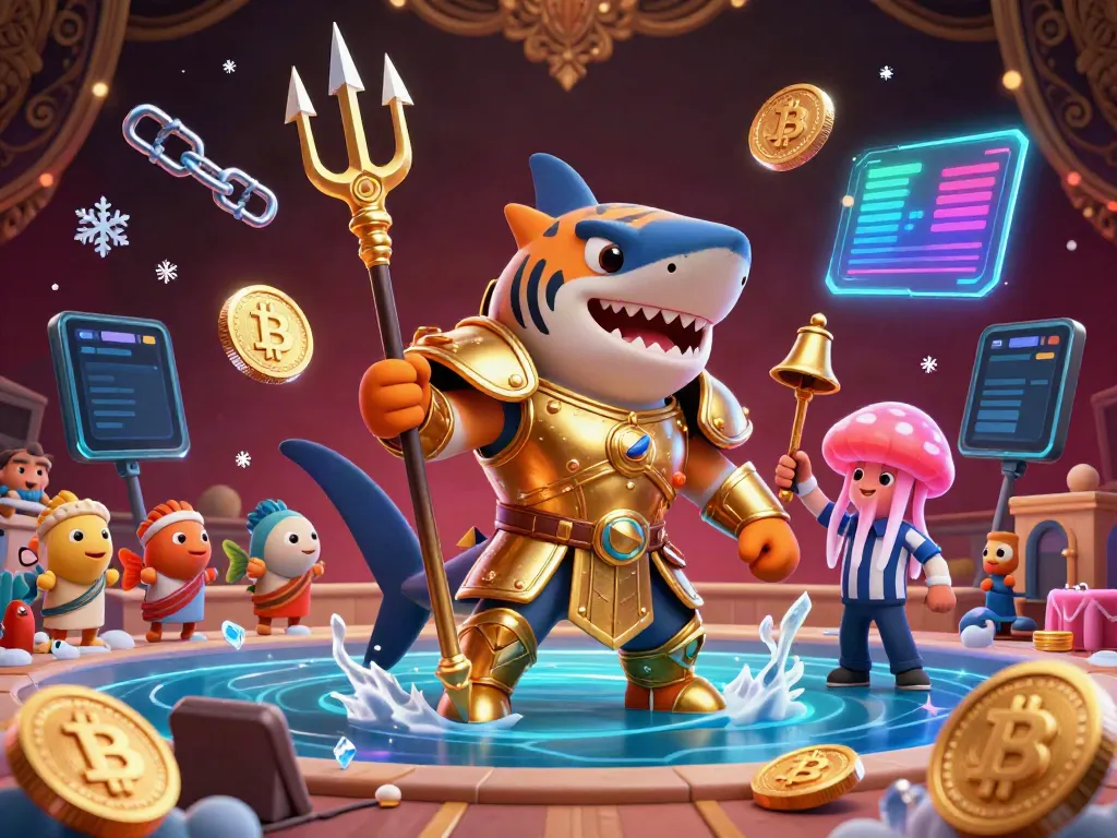 Engage in thrilling casino adventures with XX 8, featuring the tiger shark and vibrant crypto elements in action.