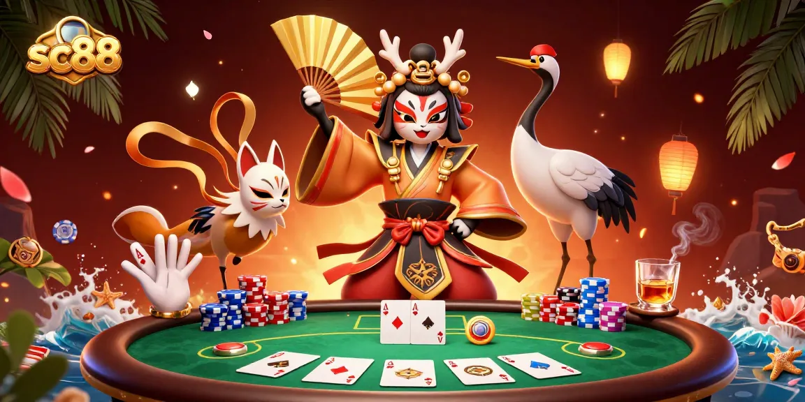 Engage with sc88's vibrant poker scene featuring dynamic characters and rich casino elements