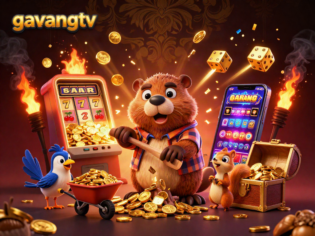 Engage in exhilarating gameplay with gavangtv while the beaver rains golden coins and excitement!