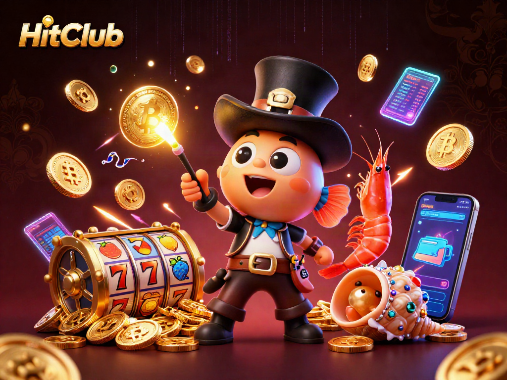 Engage in thrilling gameplay at HitClub, featuring deep-sea characters and dynamic slot elements.