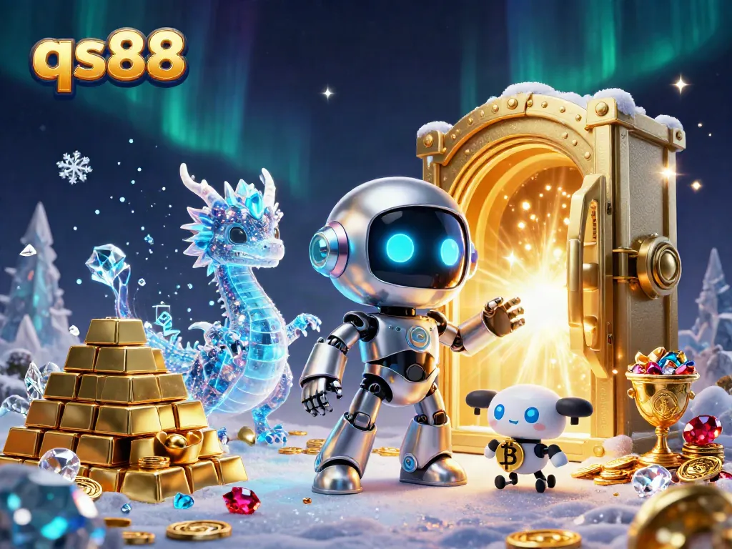 Engage with the exciting world of qs88, featuring a vibrant 3D casino scene filled with treasures and characters.