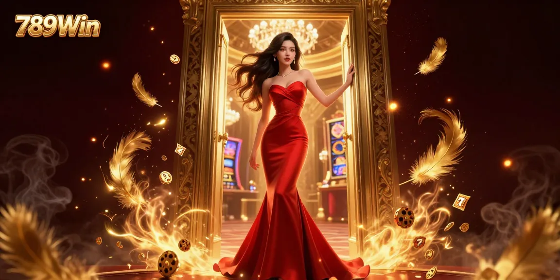 Engage with the vibrant world of 789Win, showcasing games and excitement in a lavish casino scene.
