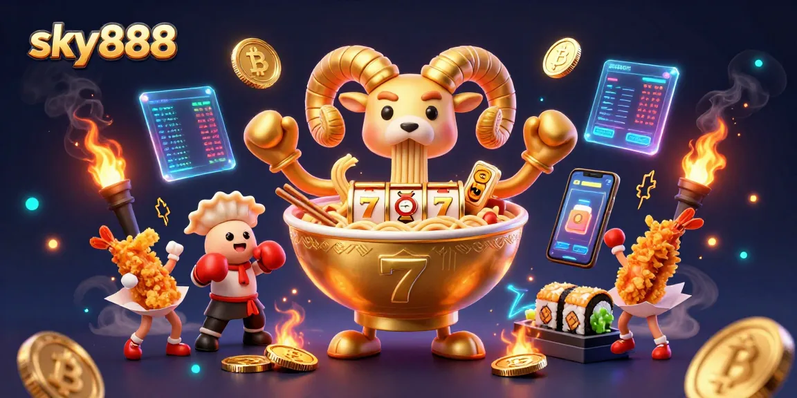 Engage with exciting gameplay at sky888, showcasing a vibrant casino scene with characters and slot elements.