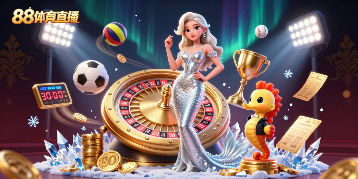 Engage with thrilling 88体育直播, featuring a dynamic scene of a glamorous woman and sports elements in action.