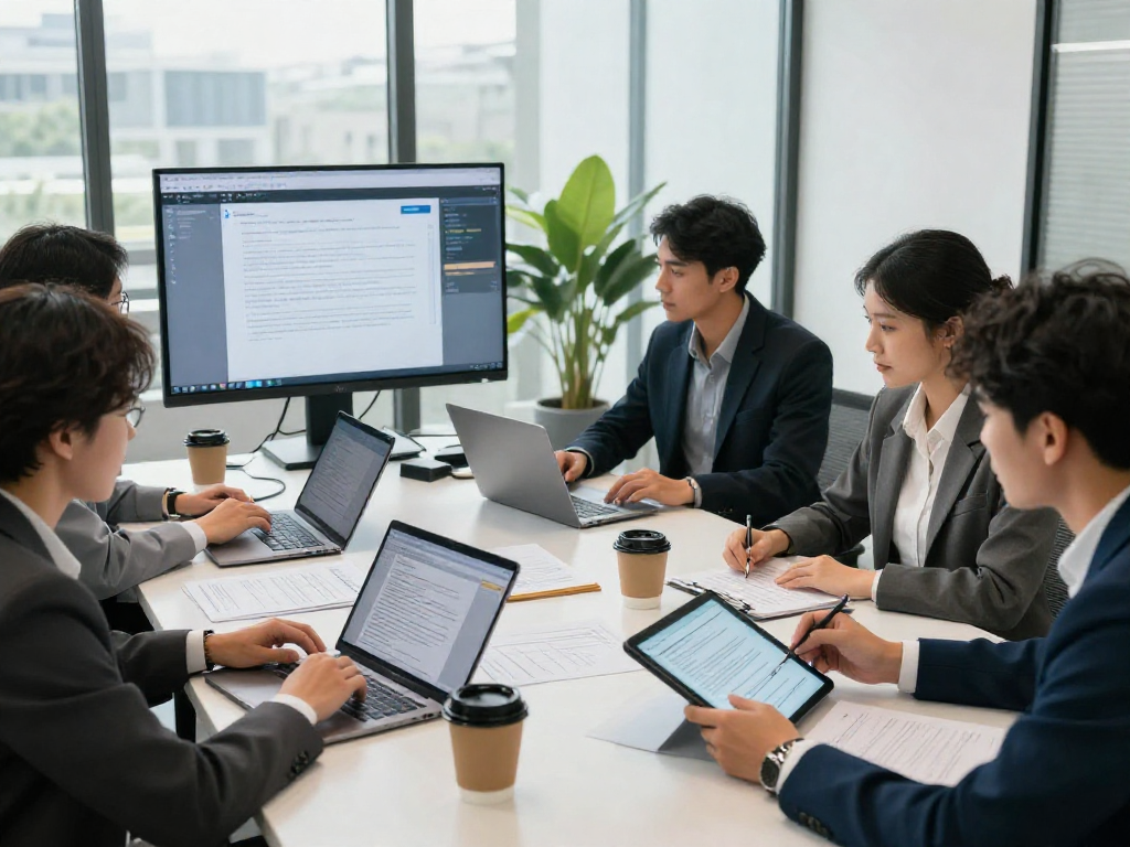 Collaboration in document fraud detection with analysts examining suspicious documents and digital signatures.