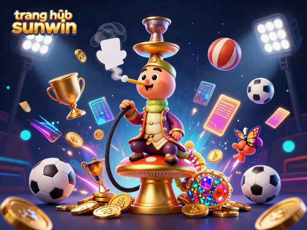 Experience the dynamic world of online gaming with the captivating illustration of trang chủ sunwin's enchanting casino environment.