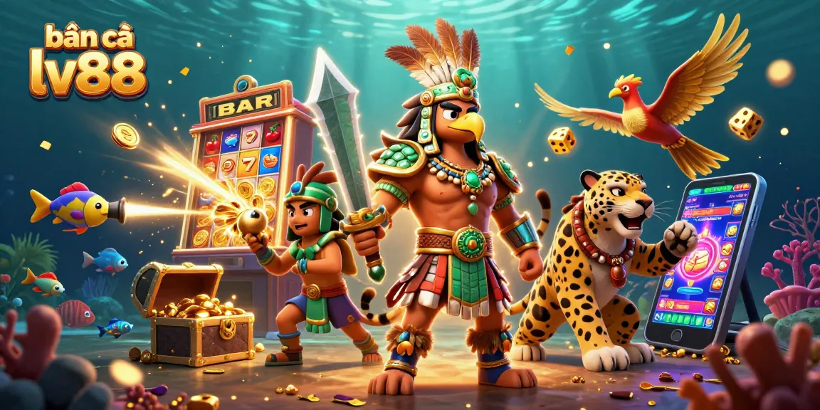 Win big with bắn cá lv88 featuring vibrant underwater scenes and colorful sea creatures.