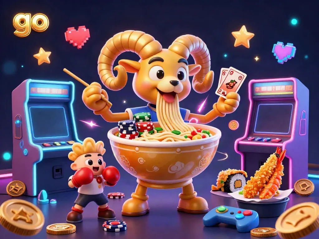 Experience go 88's vibrant casino atmosphere with playful cartoon characters and gaming elements.