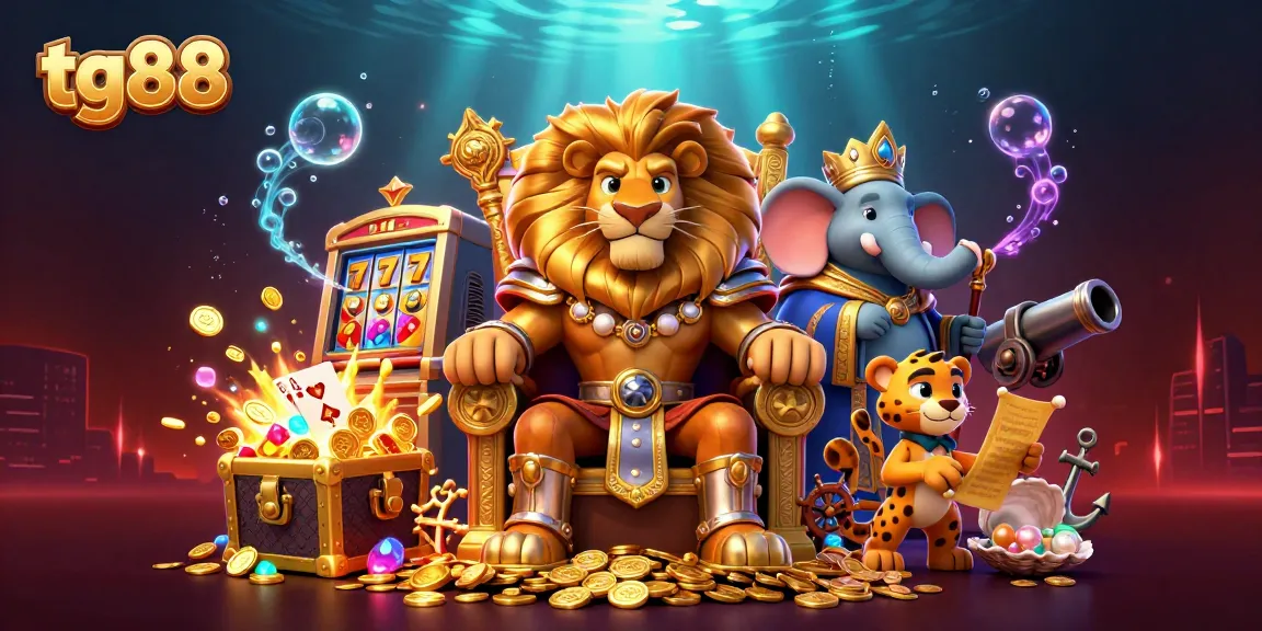 Win big at tg88 with a vibrant casino adventure featuring unique characters and slot games.