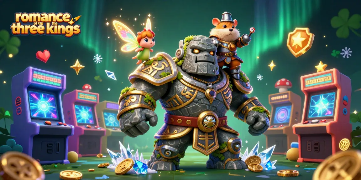 Experience the thrill of romance of the three kingdoms with an epic 3D casino adventure on colorful arcade machines.