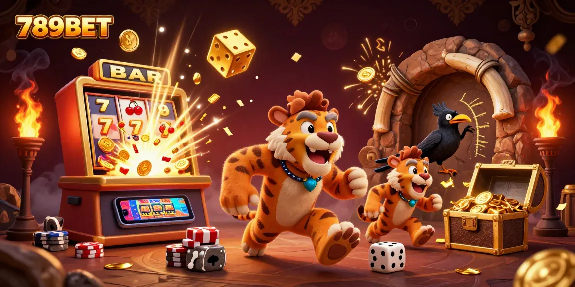 Play exciting games at 789BET in a vibrant casino environment bursting with energy and rewards.