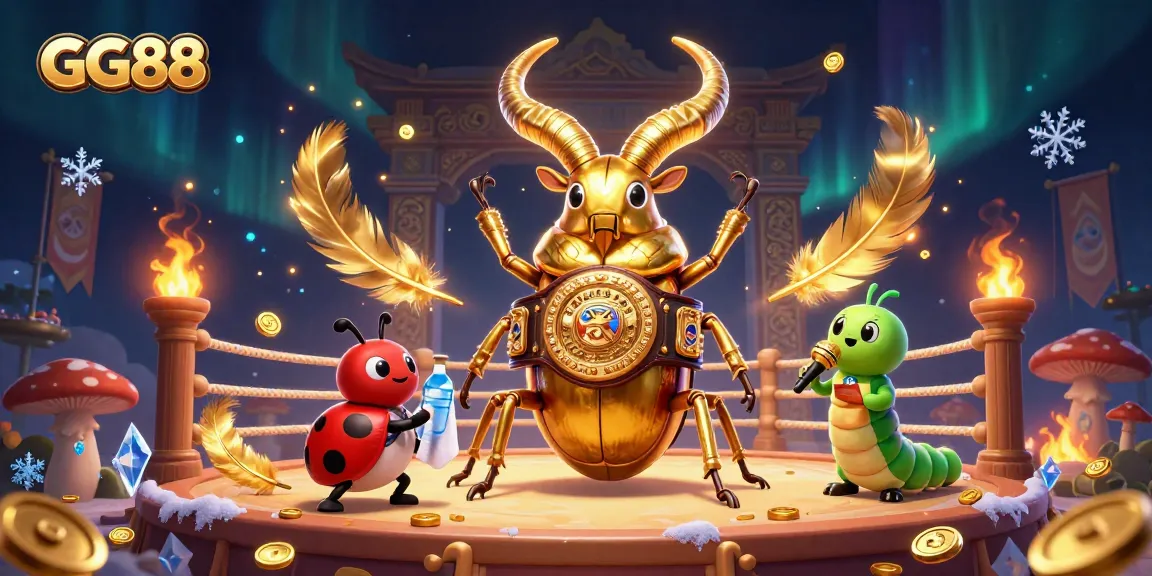 Engage with GG88's vibrant casino world filled with glowing characters and dynamic game elements.